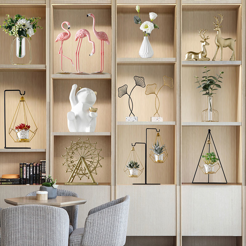 客厅摆件酒柜装饰品桌面柜子房间卧室电视柜花瓶办公室工艺品