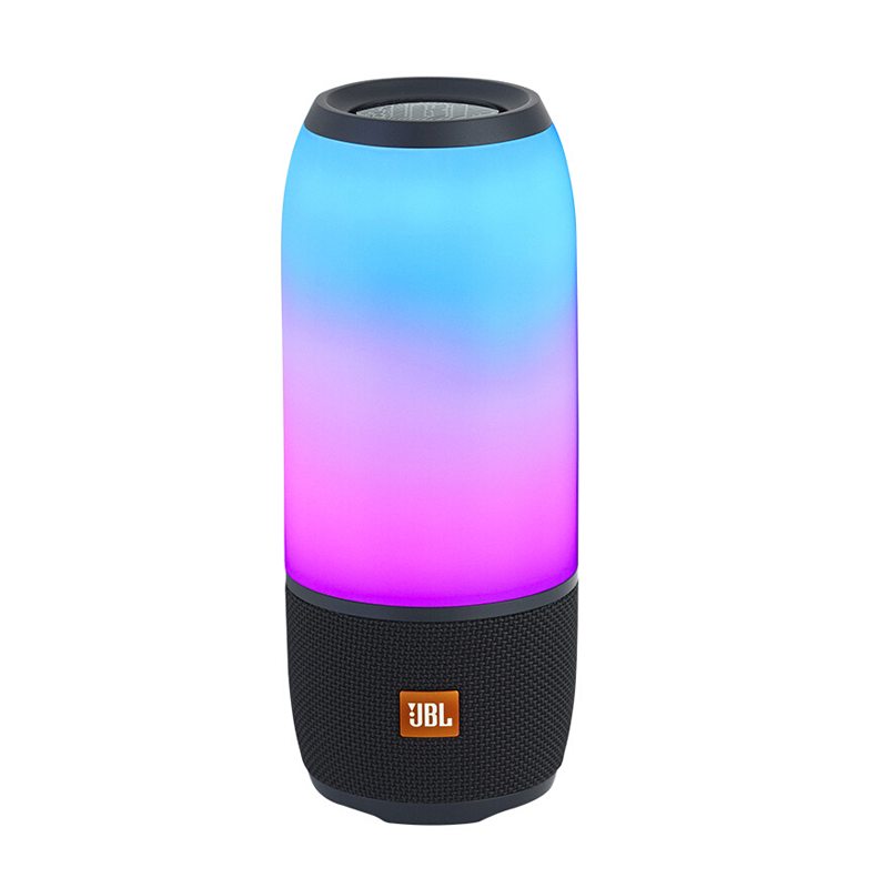 JBL PULSE3 音乐脉动三代 便携式蓝牙音箱 炫彩小音箱+低音炮 桌面音响 可免提通话 防水设计 典雅黑