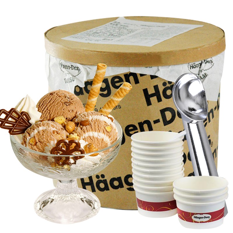 哈根达斯大桶冰淇淋法国进口网红抖音一勺35挖呀挖 正品认证假一罚十