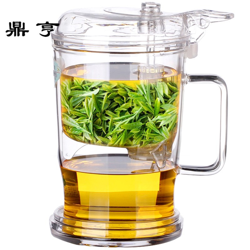 鼎亨台湾76飘逸杯泡茶杯耐热过滤玻璃茶具茶水分离沏茶杯办公室个
