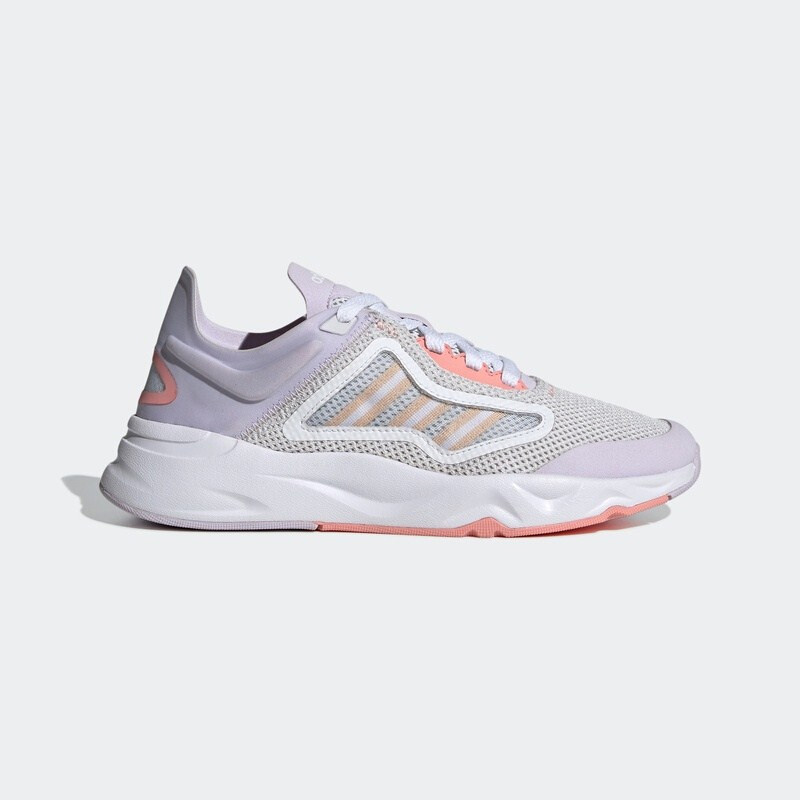 Adidas阿迪达斯休闲鞋女鞋2020新款轻便网面透气运动鞋FW7199高清大图