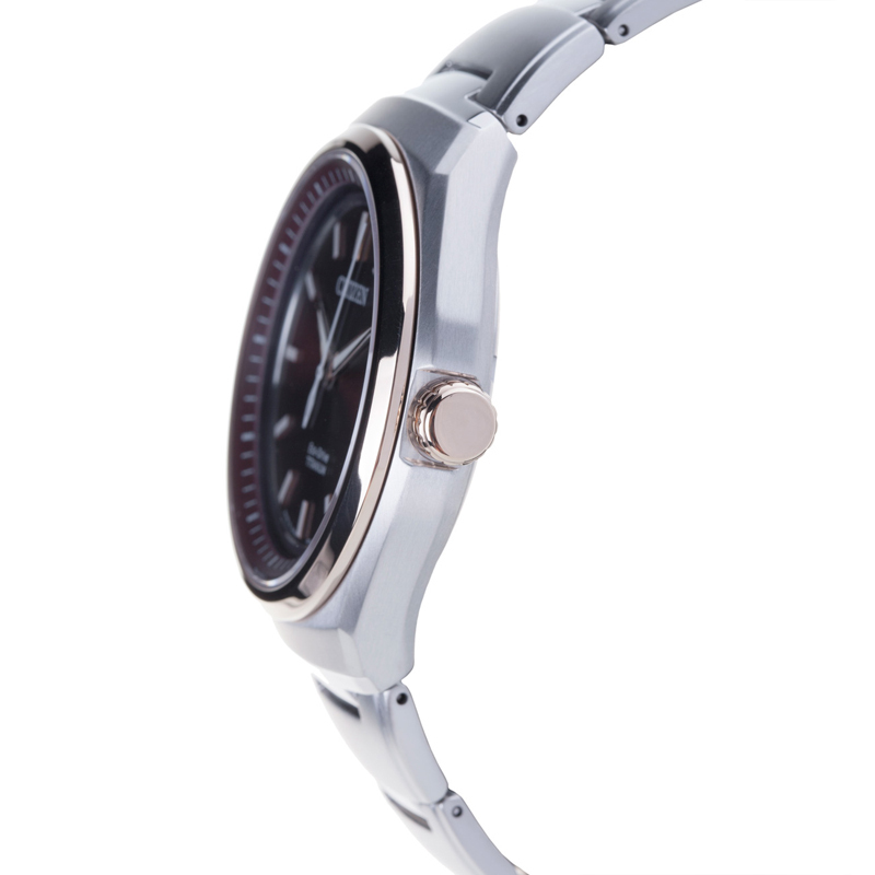 西铁城(CITIZEN)光动能钛合金表带表壳日期显示商务男表AW1255-50W