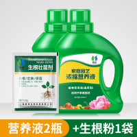 营养液植物通用型花肥家用盆栽发财树富贵竹绿萝水培花卉绿植肥营 通用型营养液500ml*2瓶+生根粉1包