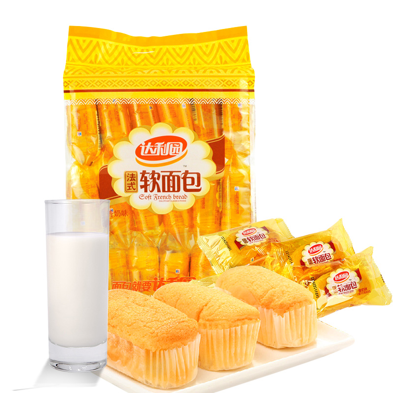 达利园 法式软面包360g香奶味 小面包营养早餐点心糕点休闲零食18枚