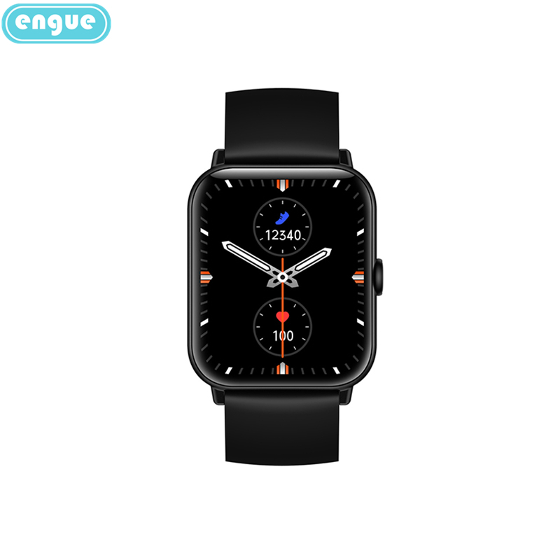 engue恩谷 心率检测智能手环EG-T8通话版黑色高清大图
