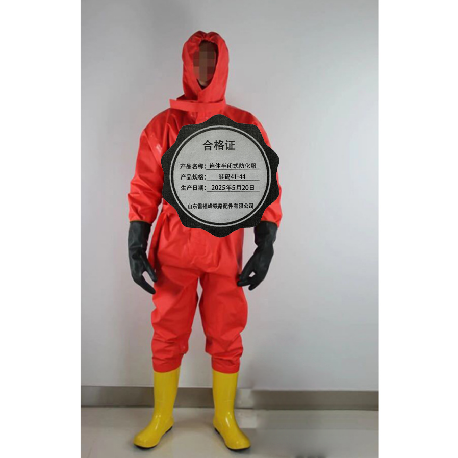 雷福峰 连体半闭式防化服鞋码41-44/套高清大图