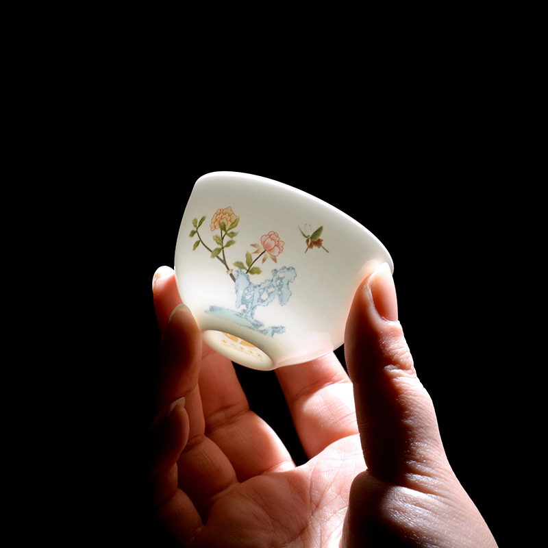 北国风光骨瓷茶具套装金枝玉叶TS-0122P套高清大图