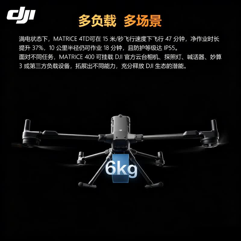 大疆(DJI)经纬M400无人机 Matrice400大型行业版防汛应急抢险救援系留照明高清测绘巡检航拍 标准套装高清大图