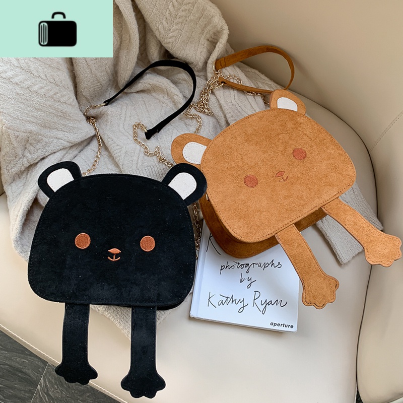 春夏季包包女包2020新款可爱网红小熊包链条单肩斜挎包日系小挎包NEW LAKE女士单肩包