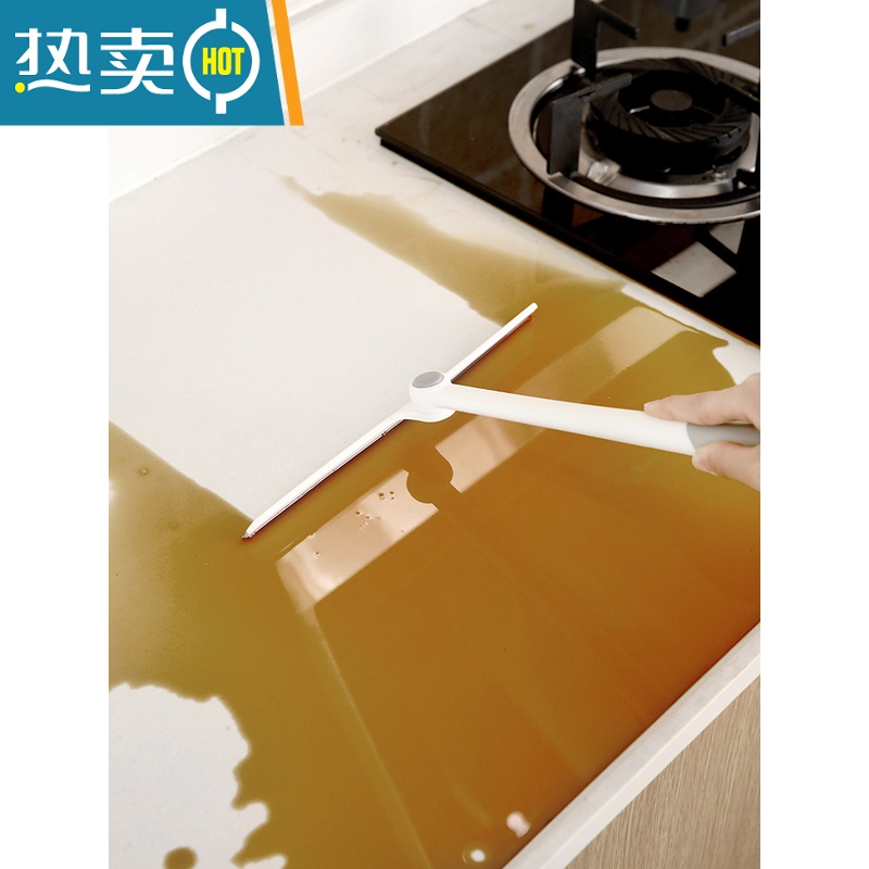 敬平家用擦玻璃器卫生间镜子浴室刮地板旋转刮水器窗户清洁硅胶刮刀 1个高清大图