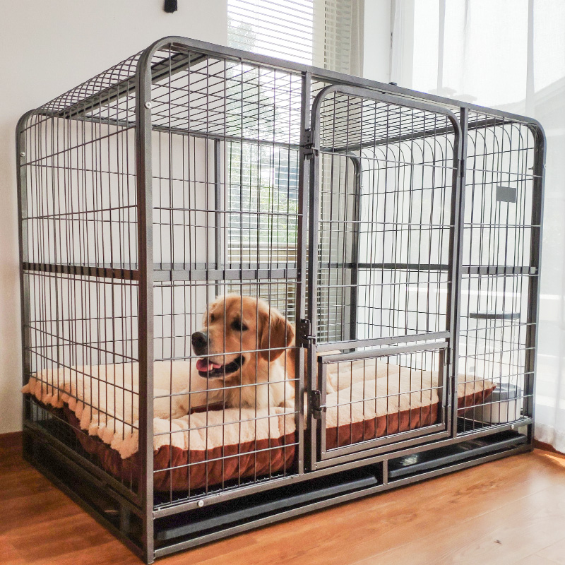 中大型犬金毛拉布拉多室内室外宠物狗笼子带厕所狗围栏小型犬高清大图