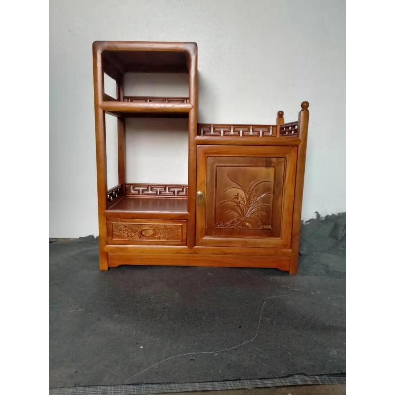 亚非拉餐边柜1001 实木茶水柜餐边柜酒水柜中式茶柜客厅储物收纳柜微波炉纯净水桶柜定制黄花梨左高73 35 80单门 价格图片品牌报价 苏宁易购云途家装家居专营店