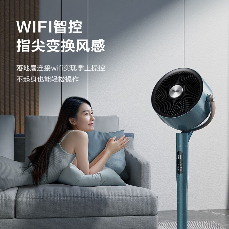 格力(GREE)空气循环扇直流变频遥控电风扇家用摇头电扇循环对流风扇落地扇 FXDZ-2305Bbg5 WIFI智控高清大图