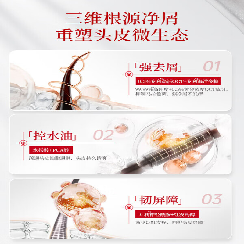 风影 多肽香氛去屑洗发露(高庭乌木香) 650ml高清大图