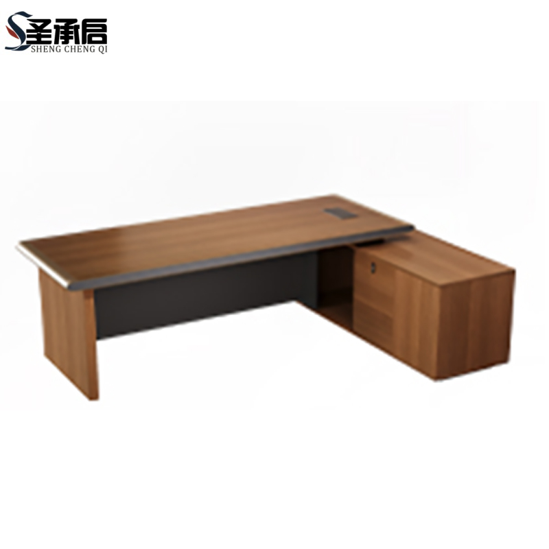 圣承启 班台桌 2米+椅张高清大图