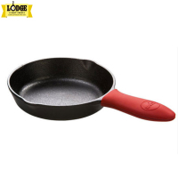 Lodge洛极 硅胶隔热锅柄套 迷你版21cm、23cm 锅适用红色小号