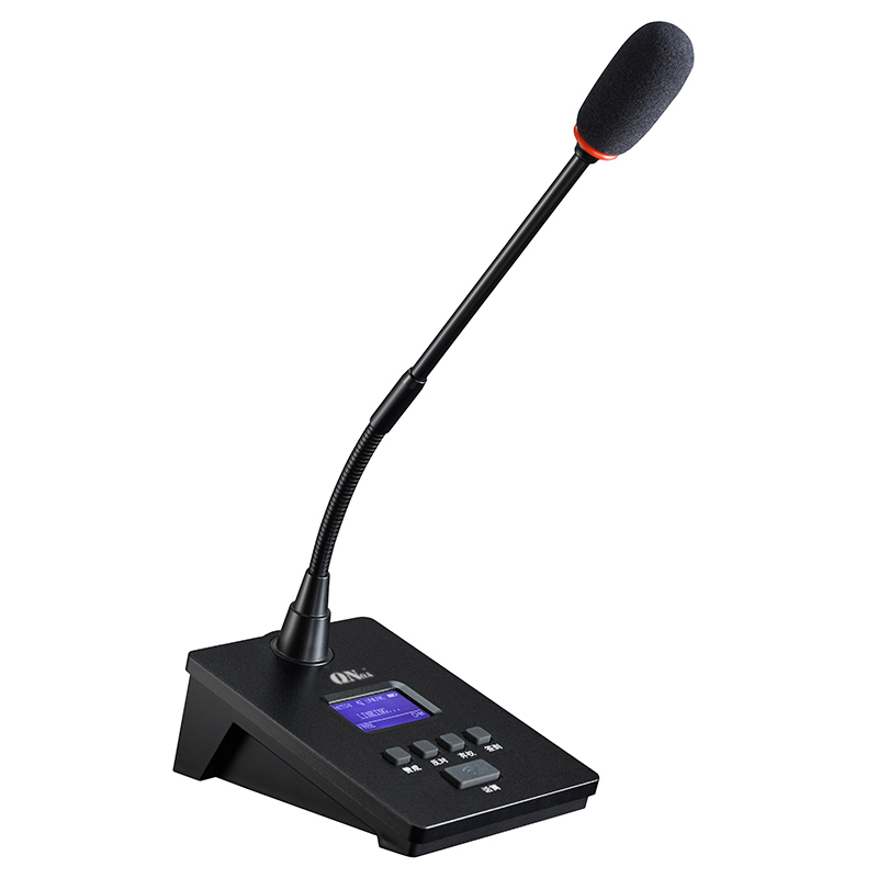 qnoa启诺qnax990d无线长咪会议话筒带液晶显示屏黑色台