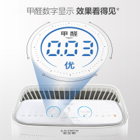 AO史密斯(A.O.Smith)家用除甲醛除雾霾细菌PM2.5 甲醛精确数值显示 新居空气净化器KJ455F-C15-F