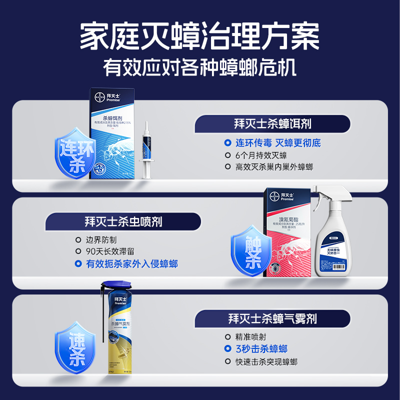 拜灭士杀蟑气雾剂 300ml高清大图