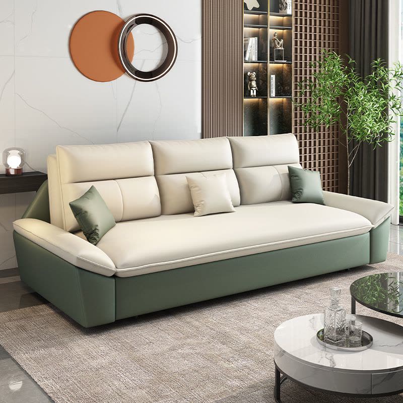 欧梵森 北欧轻奢沙发床客厅多功能折叠两用可伸缩现代简约双人储物科技布小户型组合布艺沙发简欧风格坐卧家具家装图片