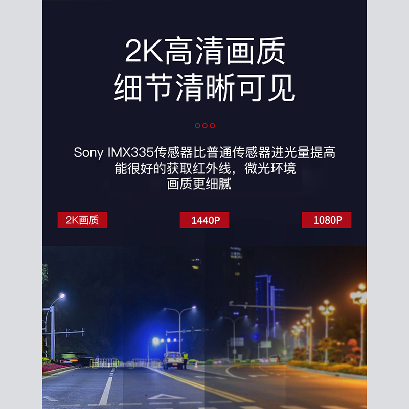 趴趴狗(PAPAGO!)P500 PRO 1440p 双镜头高清行车记录仪