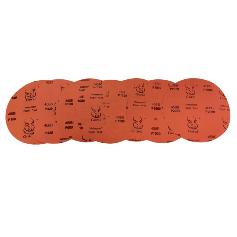 斑羚Goral 458B氧化铝耐水砂纸 金相砂纸100张/盒1盒装-φ12寸φ300mmP1200