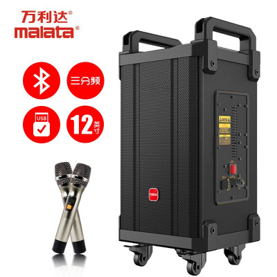 万利达(Malata)M+9036W广场舞音响木质三分频音箱12英寸低音炮户外音箱蓝牙音响大功率k歌伴奏原音巨鼎JT12