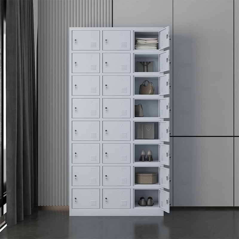 中豫鑫泽ZYXZ4071971铁皮更衣柜储物柜寄存包柜24门更衣柜(加厚款)高清大图