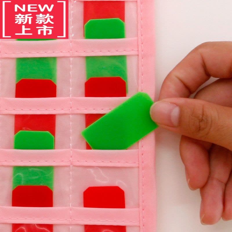 可莉允儿童识字卡袋学习卡片挂袋挂袋壁挂式牛津布班级收纳斑马卡收纳袋图片