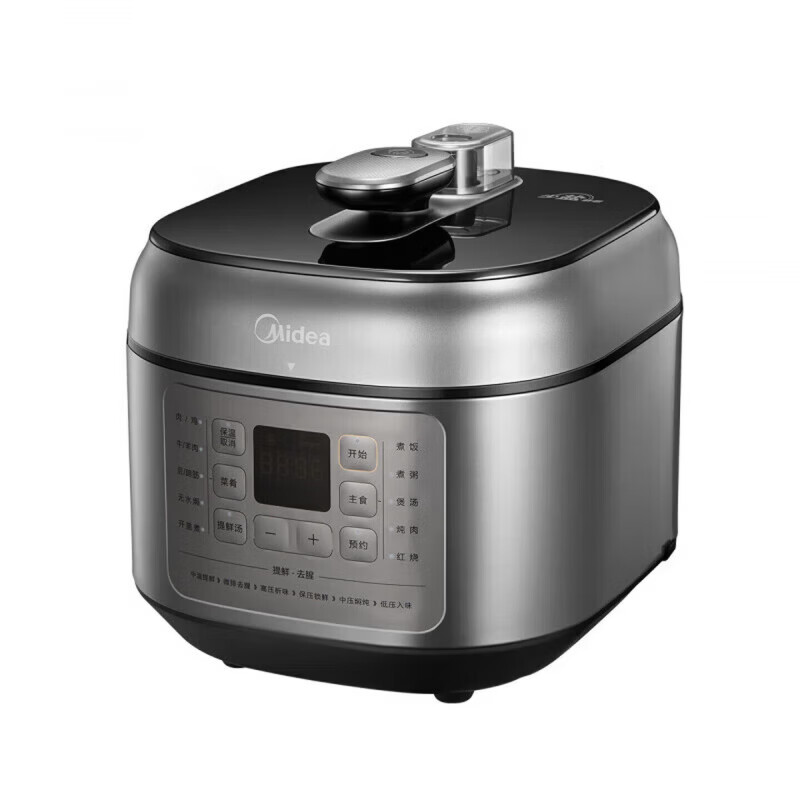 美的(Midea)电压力锅高压力锅智能调压一锅双胆MY-C543G(不锈钢+不粘内胆) 5L高清大图