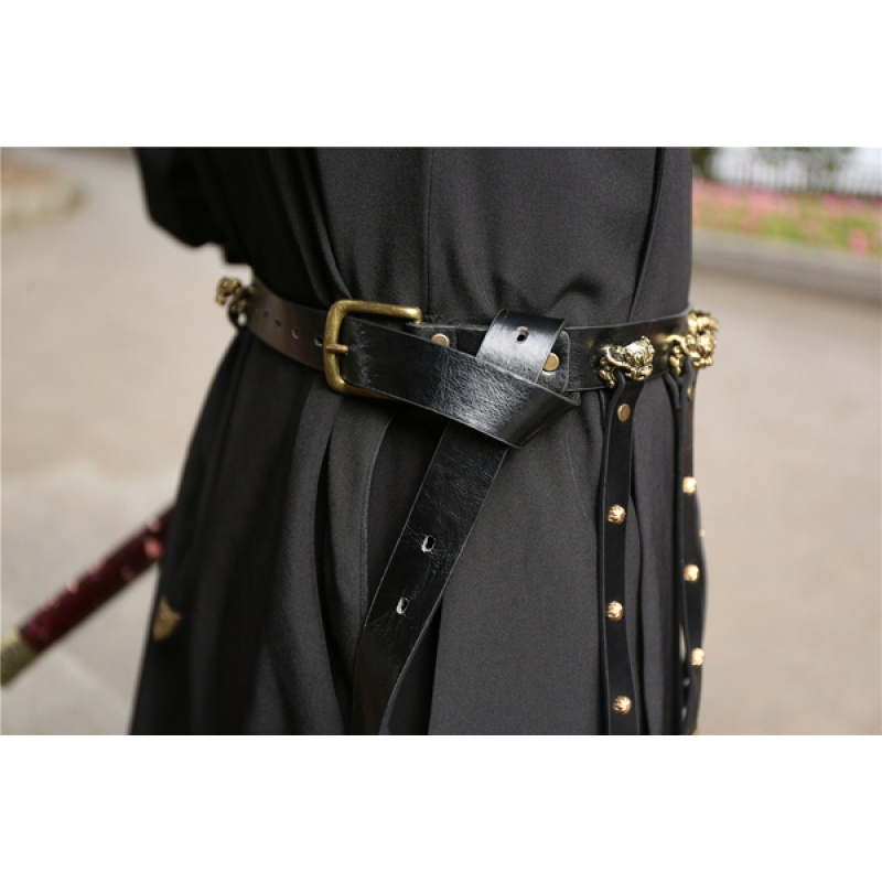 汉服古风腰带飞鱼服圆领袍配饰革带可调节蹀躞带锦衣卫男女配饰带