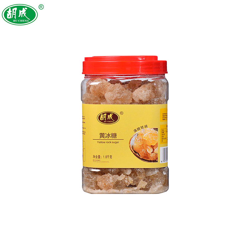 胡成 优质黄冰糖 1800g/罐高清大图