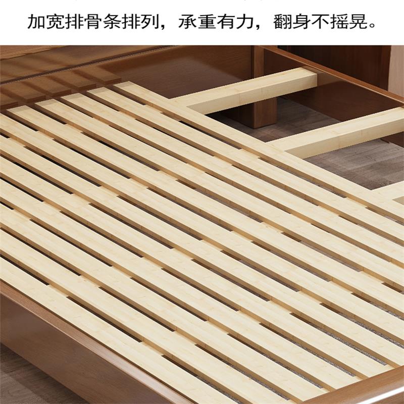 韶优 实木单人床1.2米(不含床头柜)SMC-1高清大图