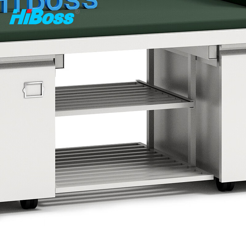 HiBoss 钢制铁架床JHJYO7宿舍家具公寓单人床单层床0.9米