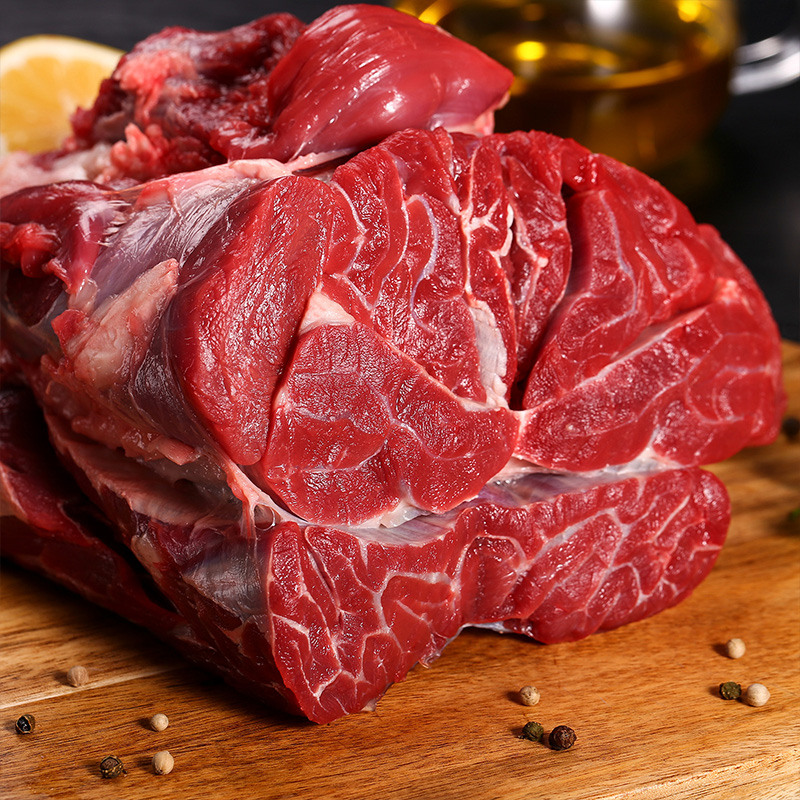 货出六盘 宁夏西吉县谷草饲喂养 六盘山牛肉 精品黄牛 牛腱子6斤高清大图