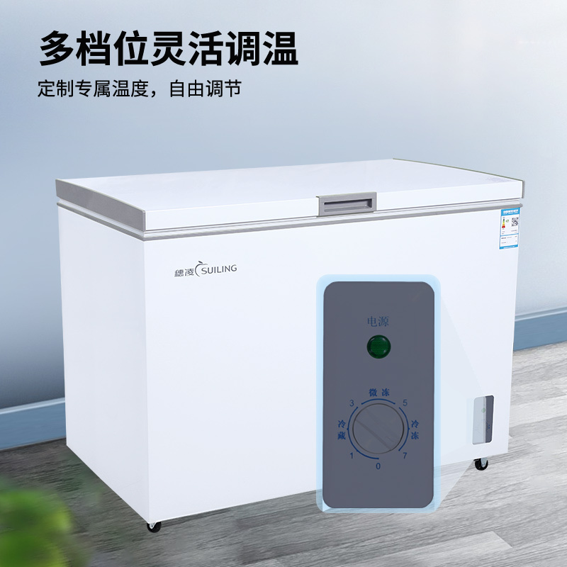 穗凌(SUILING)395升冰柜商用卧式大冷冻 鲜肉雪糕冷藏冷冻转换冰箱大冷柜 BD/C-395E