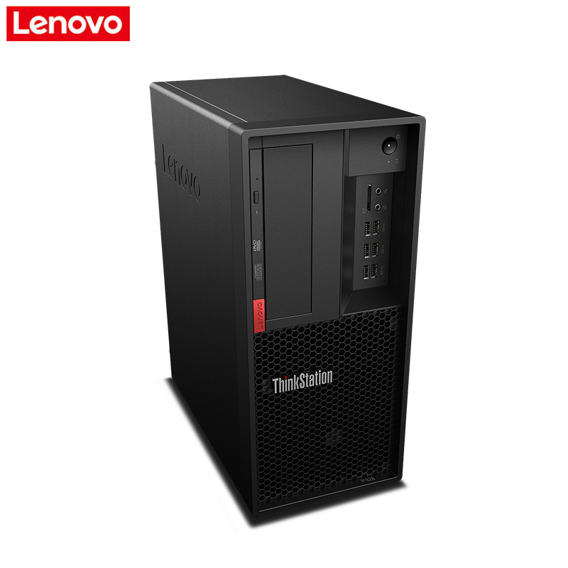 联想(ThinkStation)P328创意商用台式工作站(i5-9500 8GB 256G固态+1TB 1050Ti 4G独显 W10h)T27P 4K显示器27英寸