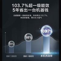 海尔(Haier)燃气热水器16升天然气超一级能效双增压零冷水水气双调恒温家用JSLQ27-16ECO-R3U1