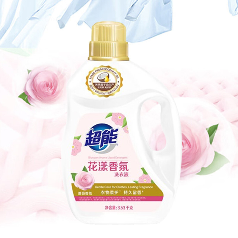 超能洗衣液花漾香氛衣物柔护持久留香无刺激3.53kg(2件起订)高清大图