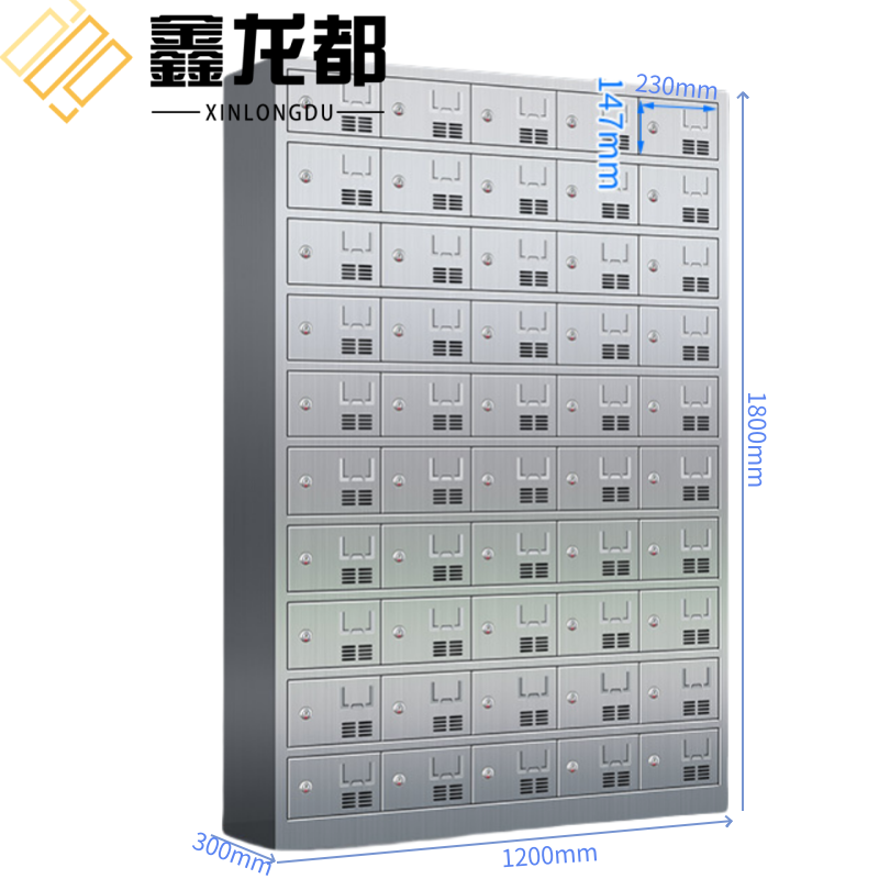 鑫龙都不锈钢碗柜 不锈钢碗柜50门台