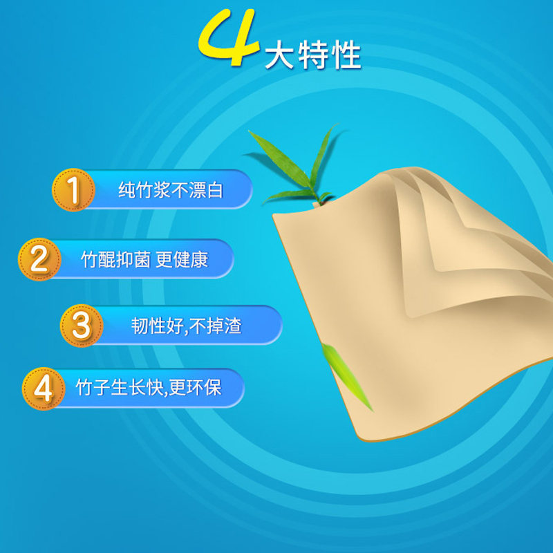 斑布(BABO)超韧抽纸餐巾纸竹浆纸天然无香母婴可用湿两用不掉屑3层90抽*24包整箱湿水不易破 整箱销售