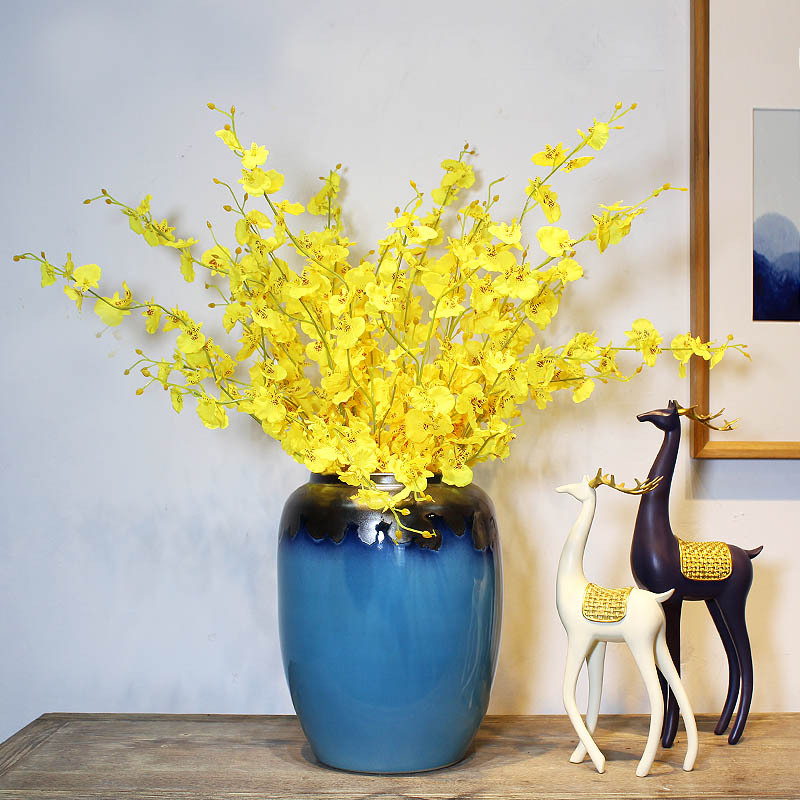 新中式陶瓷花瓶摆件客厅插花大号落地景德镇简约现代北欧家居轻奢