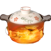 爱仕达(ASD)陶瓷煲砂锅炖锅家用汤煲耐热中药煎锅3.5L大容量 耐高温汤锅明火燃气灶通用 RXC35G4J