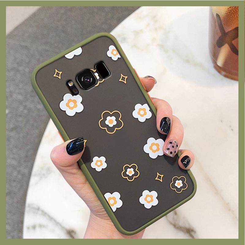 火豹三星s8手机壳个性花朵女款保护套三星s8保护套雏菊潮牌网红磨砂