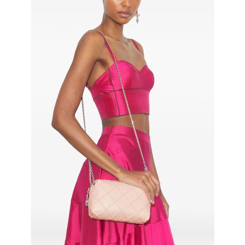 托里.伯奇(TORY BURCH)羊皮绗缝女士单肩包小巧便携链条拼接手提图片