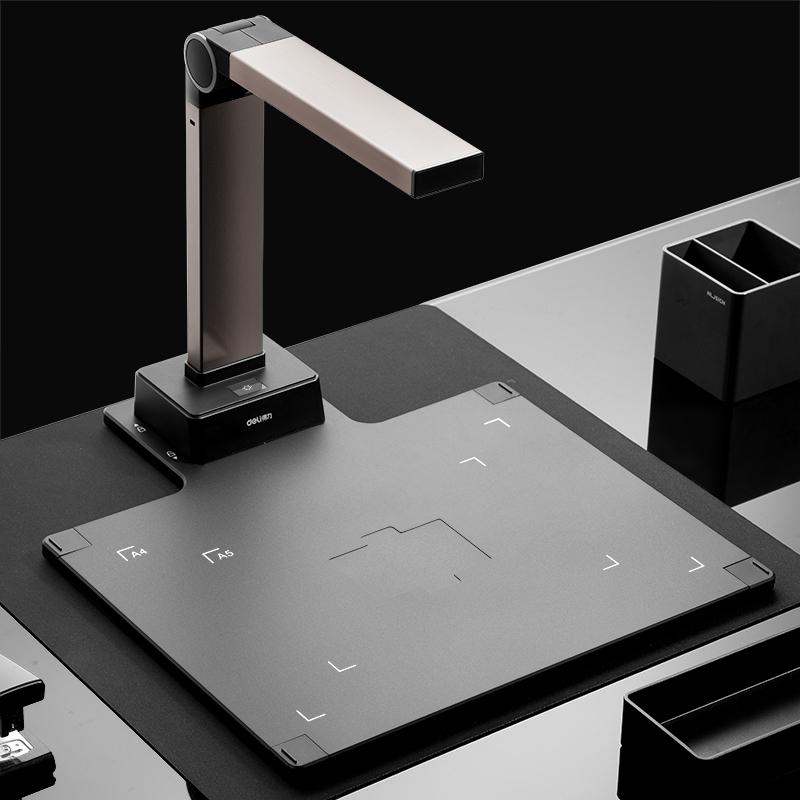 得力(deli)15158高拍仪 1800万像素自动对焦 A3幅面 高端商用办公 远程教学网课 实时投影录像档证件扫描高清大图