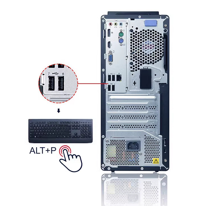 联想启天M660 I5-12500/16G/512G SSD 电脑台式机办公家用商用单主机高清大图