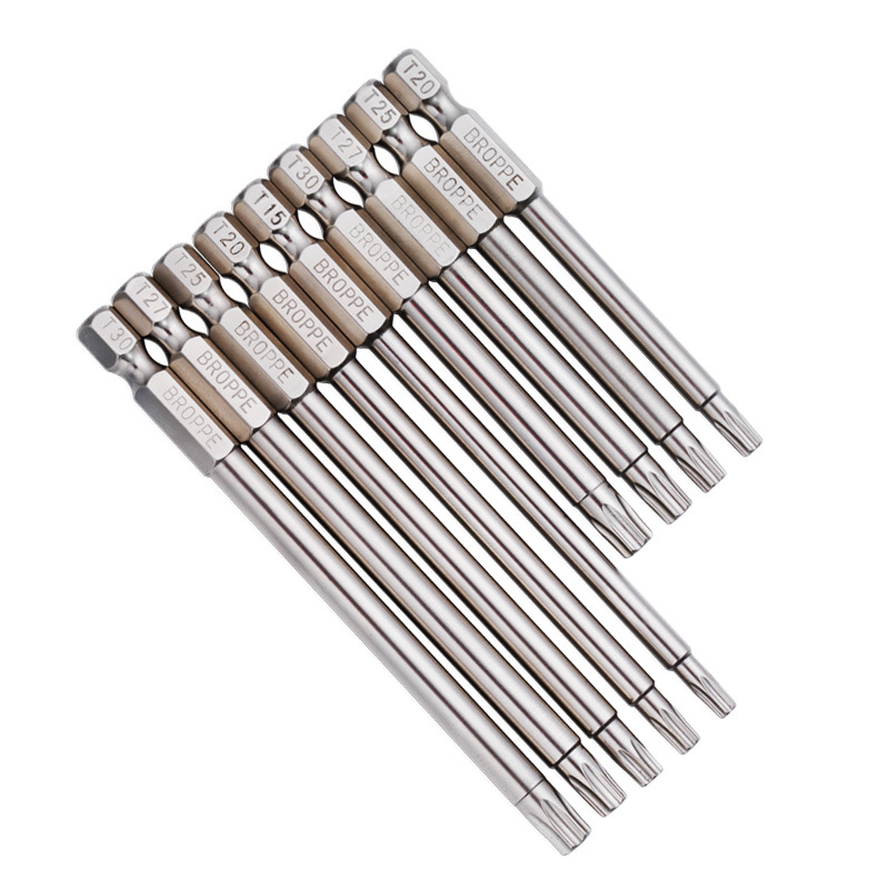 梅花批头s2电动螺丝刀风批头起子头t8t10t15t20t25t30