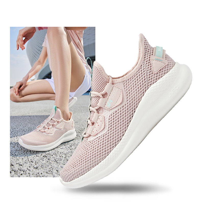 361°女鞋运动鞋新款轻便网鞋网面透气跑鞋减震软底