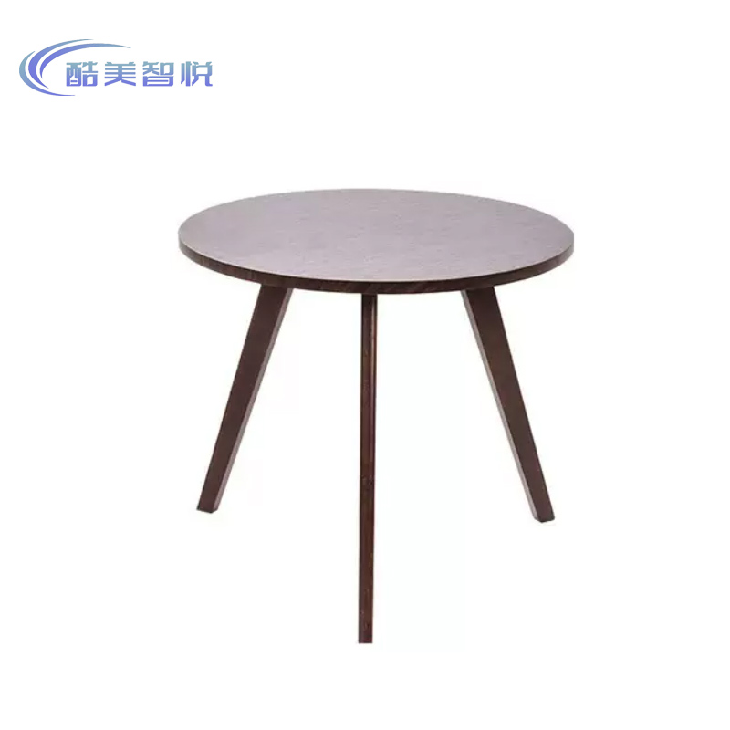 酷美智悦 胡桃色三脚圆桌60*60*55cm KM-JZ461 张